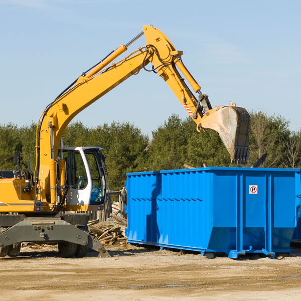 can i choose the location where the residential dumpster will be placed in Patagonia AZ